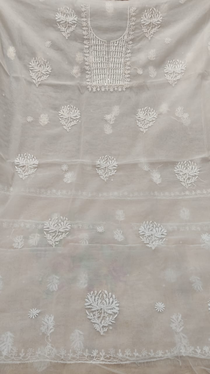 Organza Unstiched suit piece