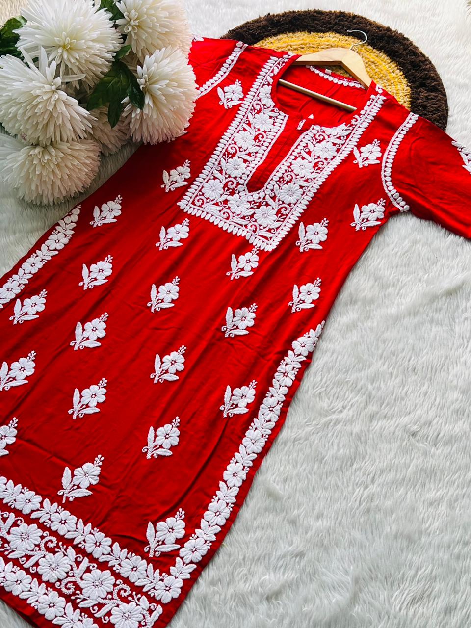 Modal 3D work kurta
