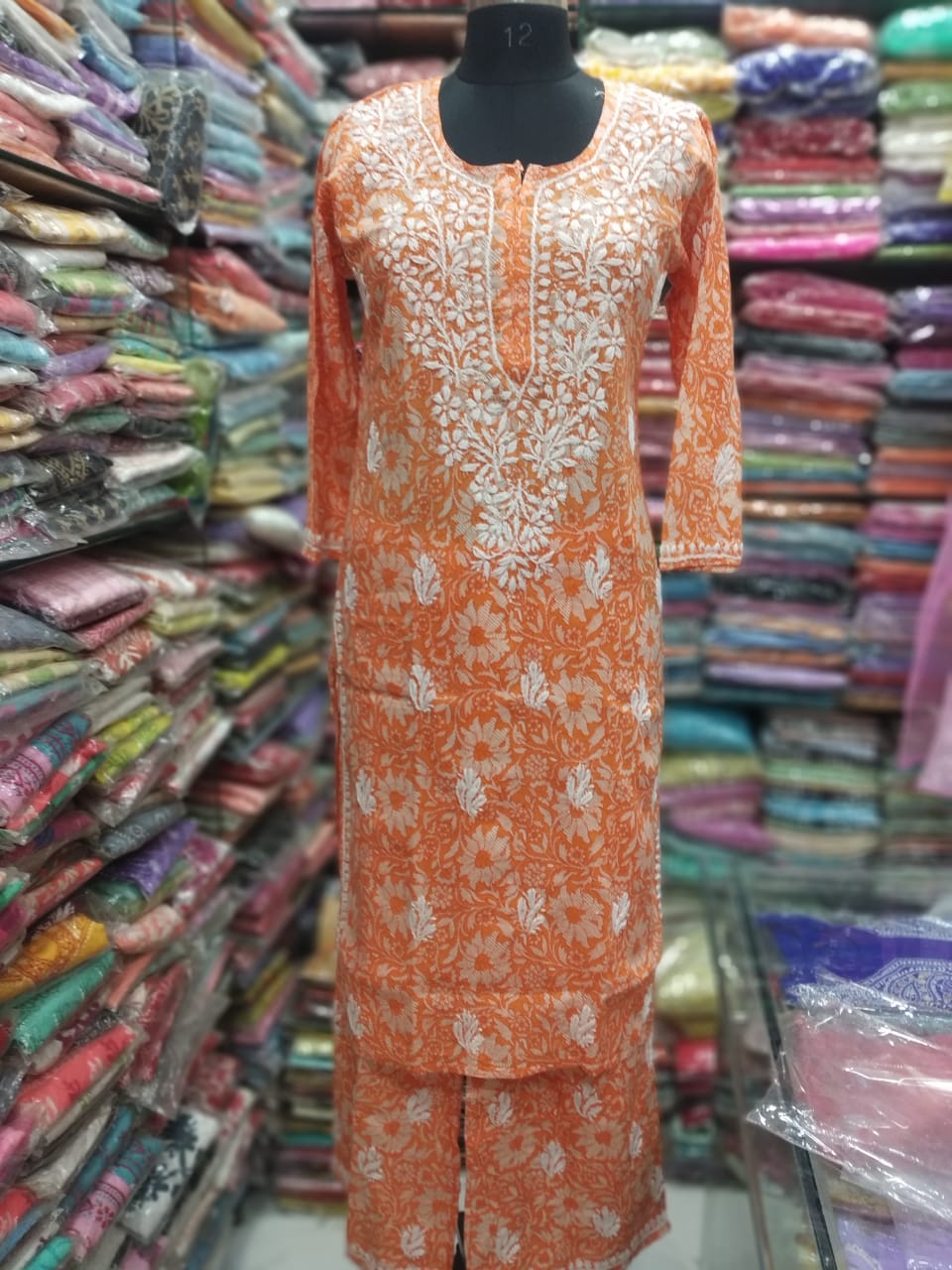 Mul cotton kurta palazzo set
