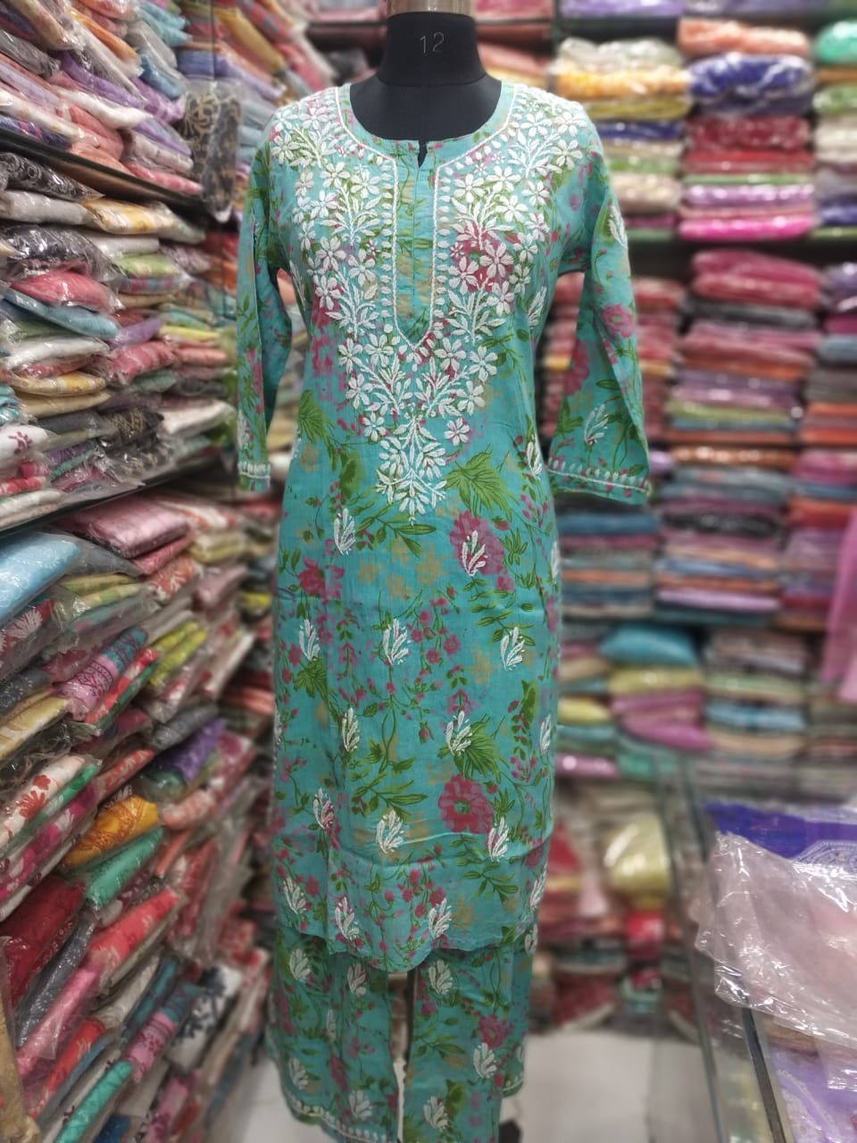 Mul cotton kurta palazzo set