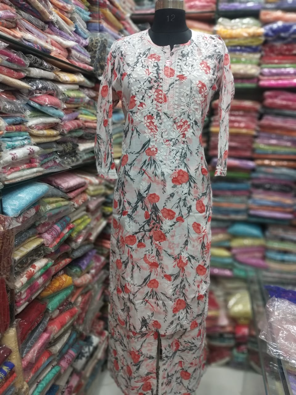 Mul cotton kurta palazzo set