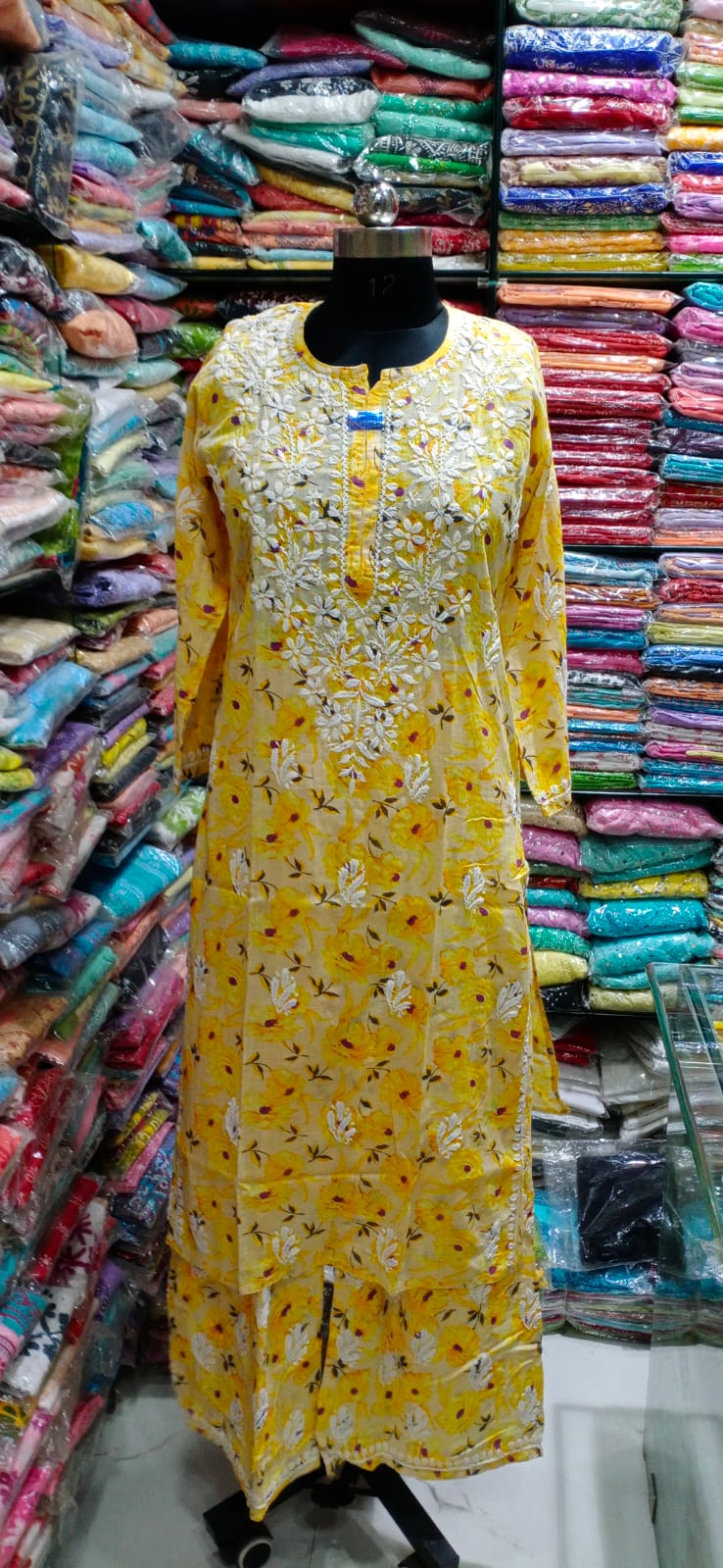 Mul cotton kurta palazzo set