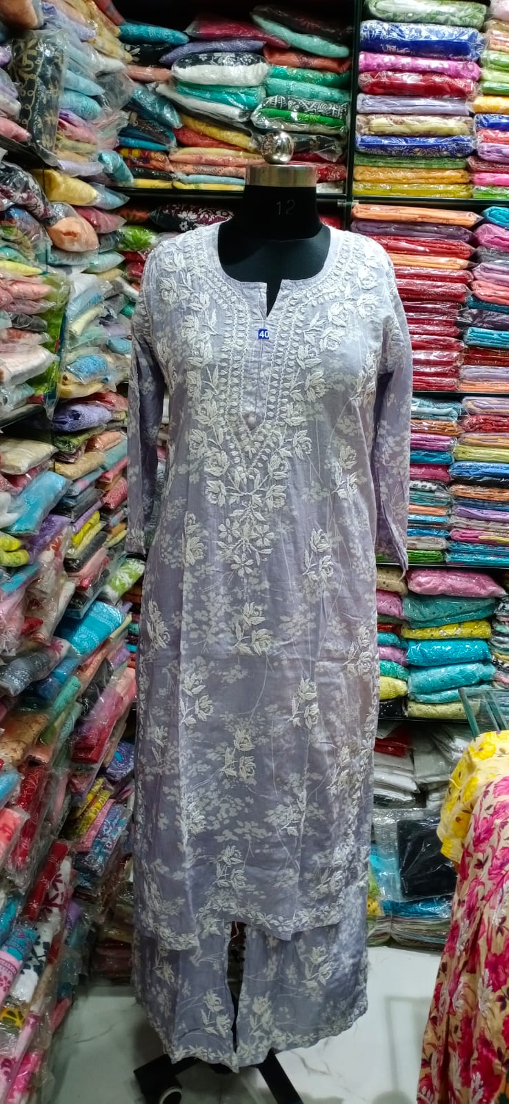 Mul cotton kurta palazzo set