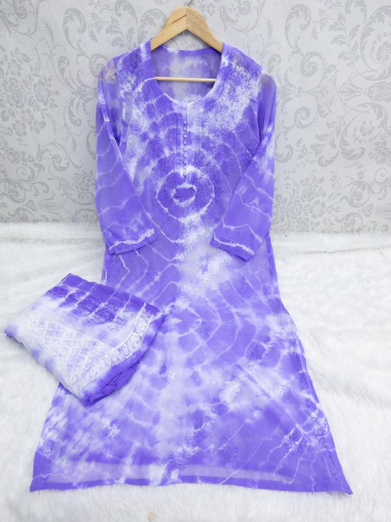 Georgette tie dye 2pc set