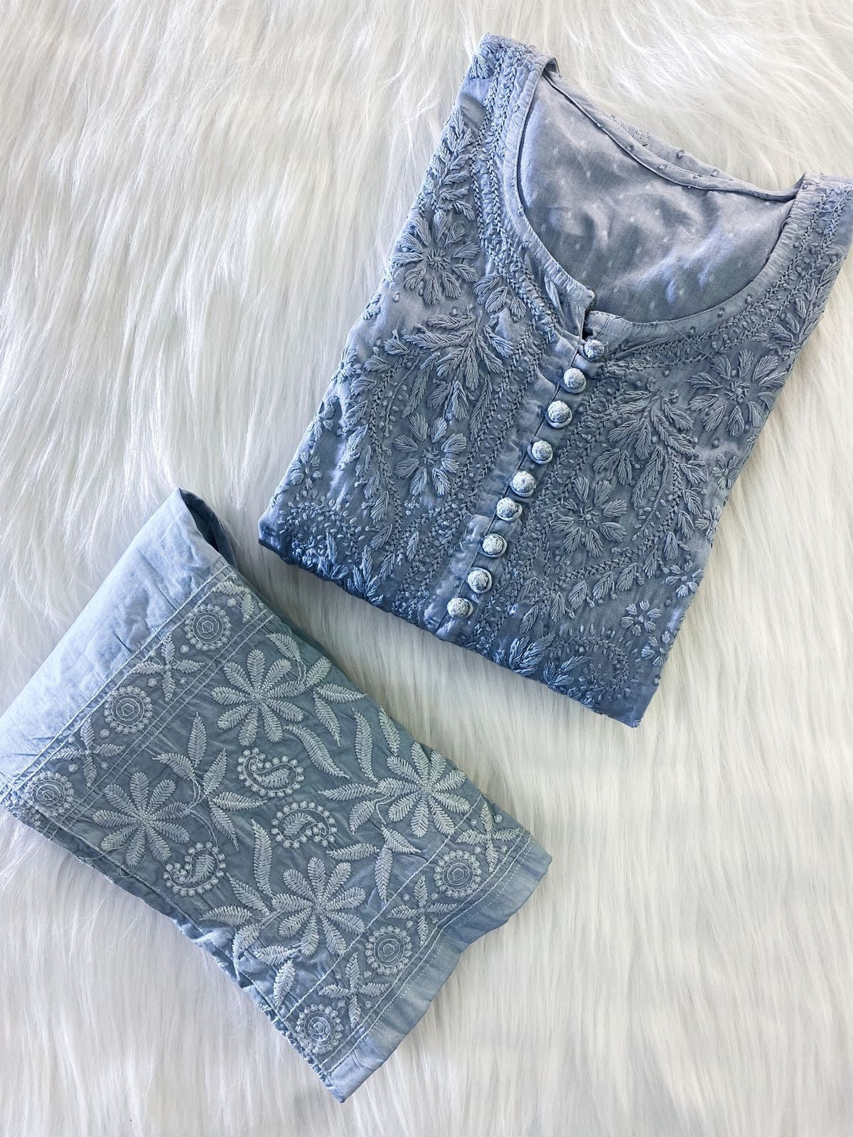 Dobby Dyeable Cotton 2pc Set