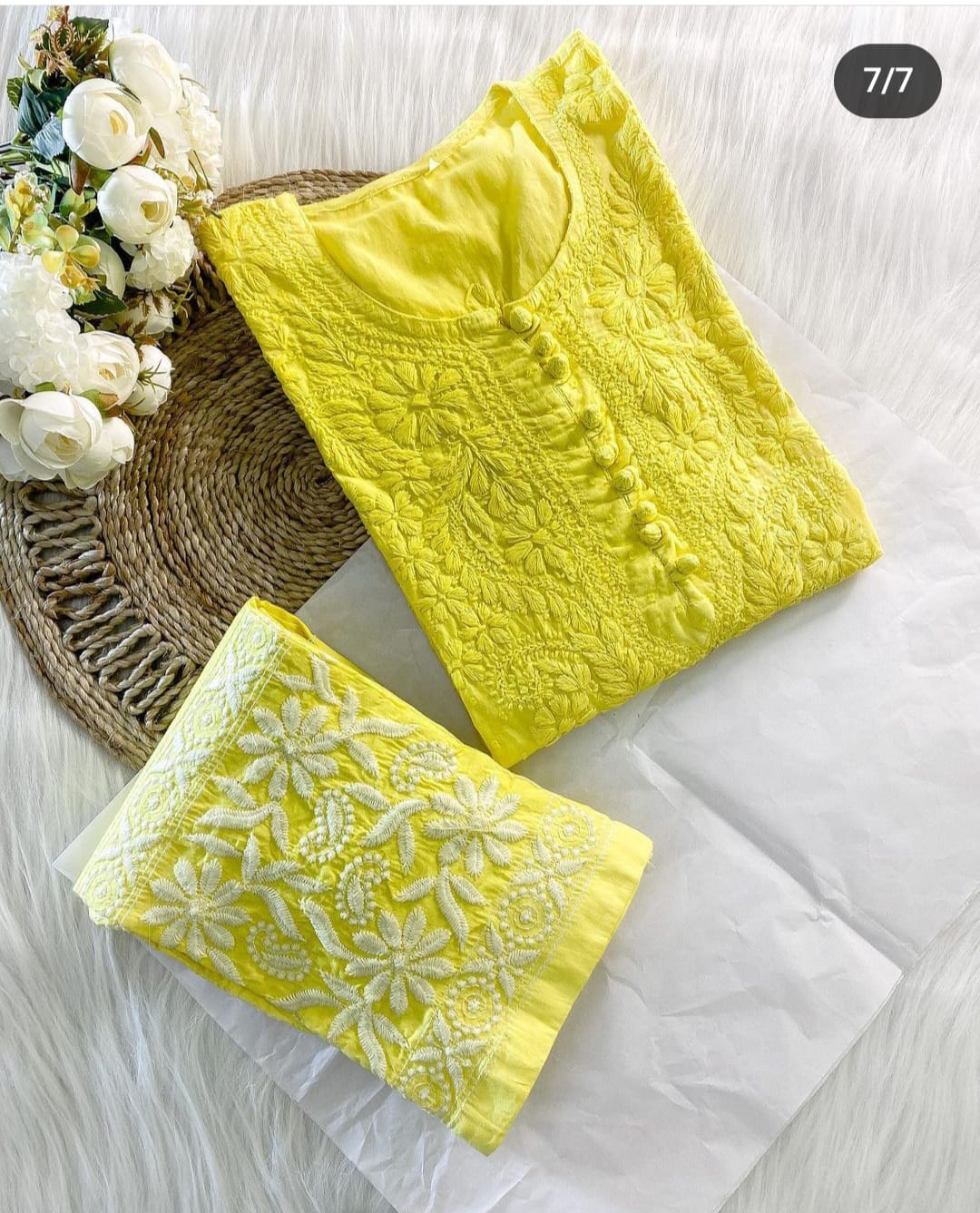 Dobby Dyeable Cotton 2pc Set
