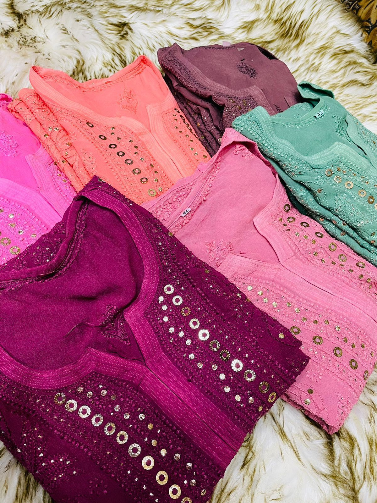 Ring Mukaish Heavy Kurti