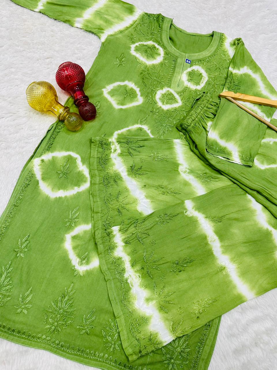 Tye & Dye Kurti With Palazzo