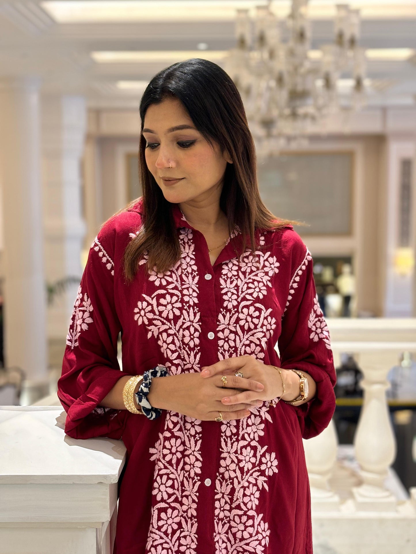 Rayon shirt co-ord set