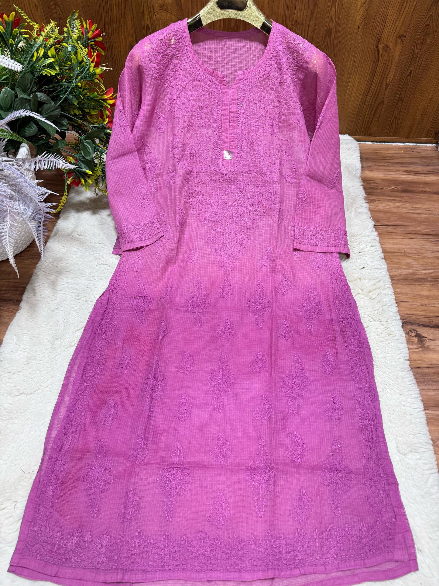 Kota doria kurta Ombre dyed
