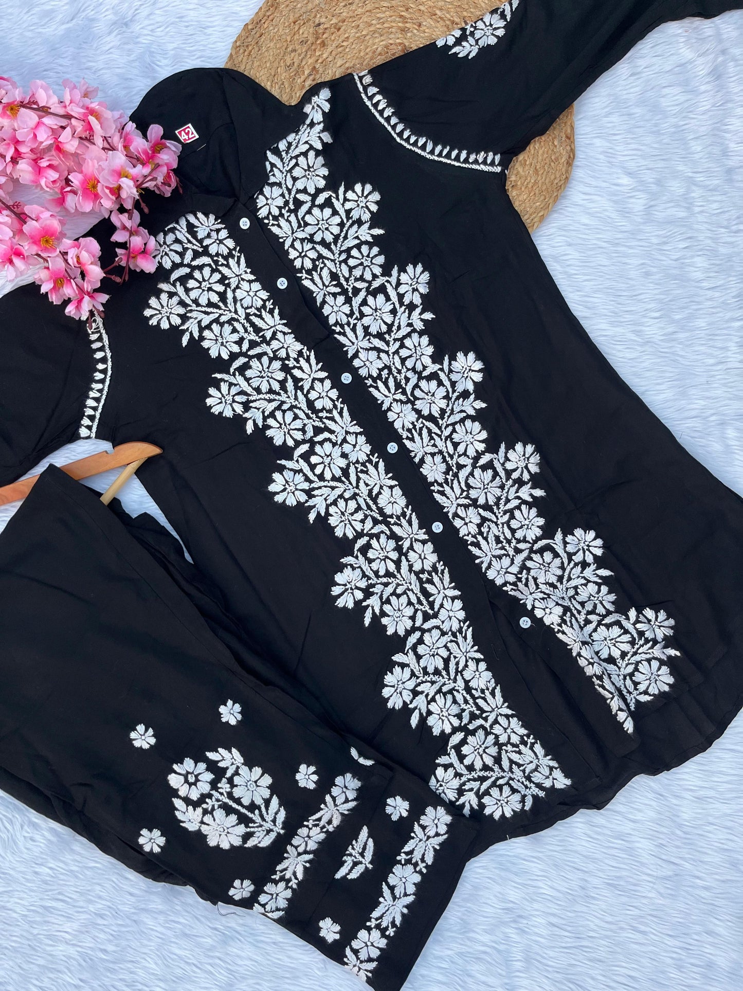 Rayon shirt co-ord set