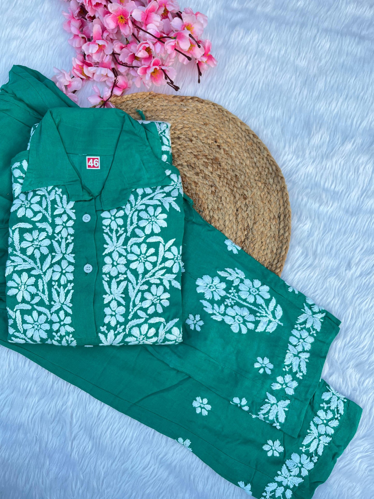 Rayon shirt co-ord set