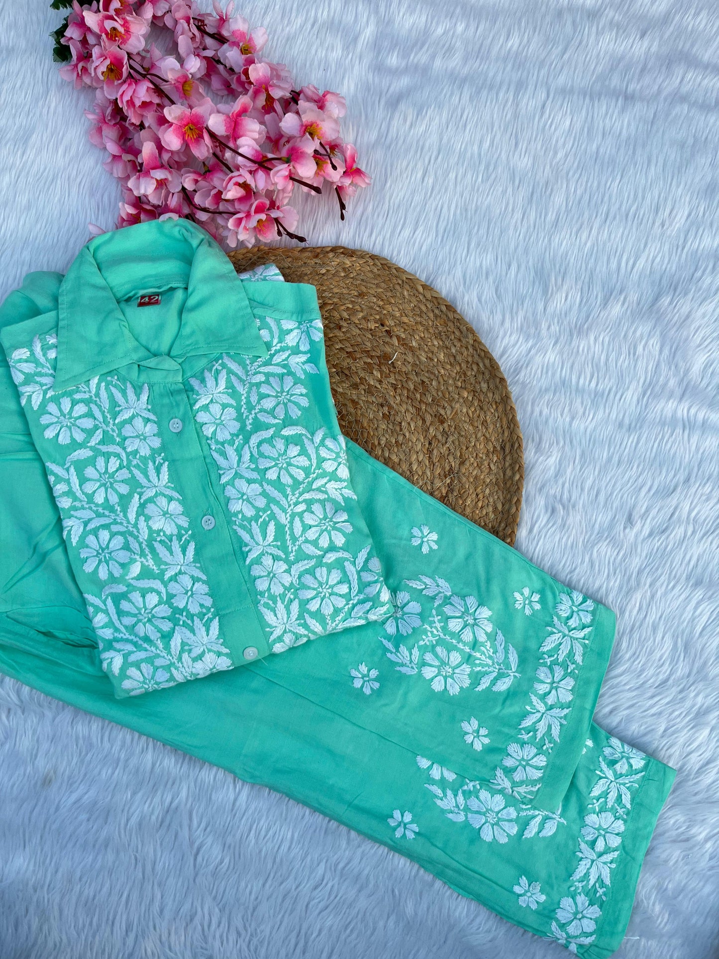 Rayon shirt co-ord set