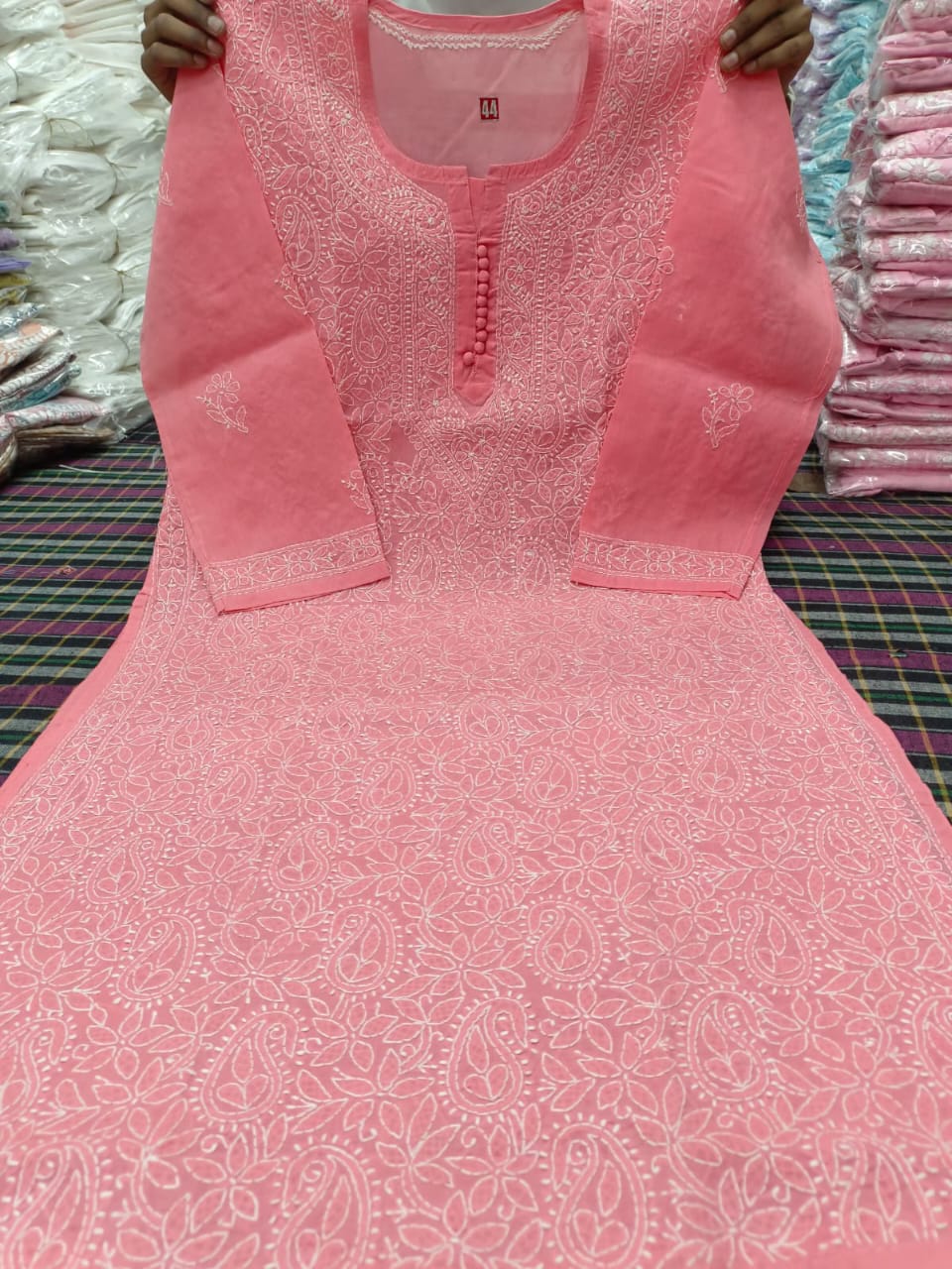 Cotton Front Jaal Kurti
