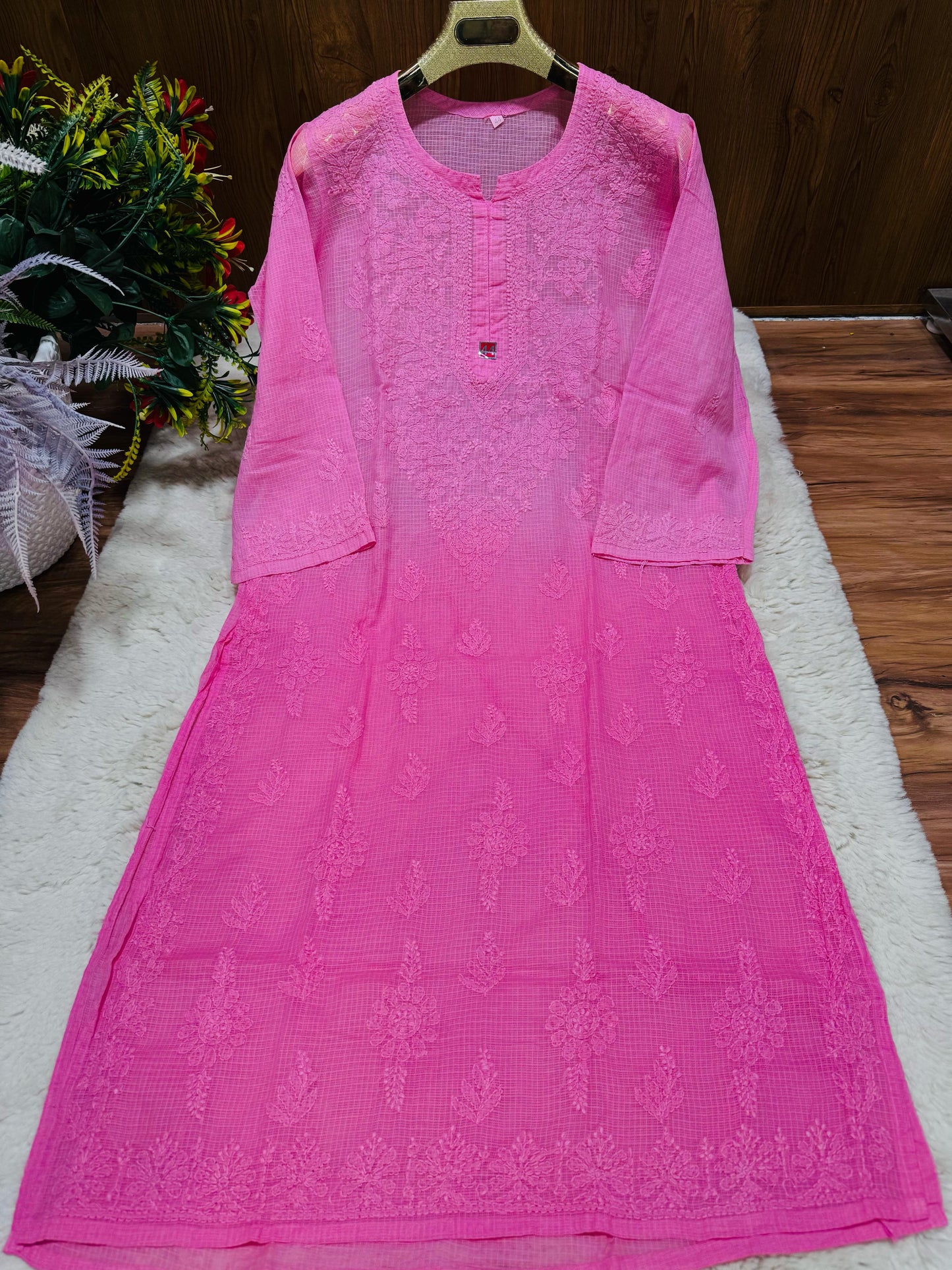 Kota doria kurta Ombre dyed