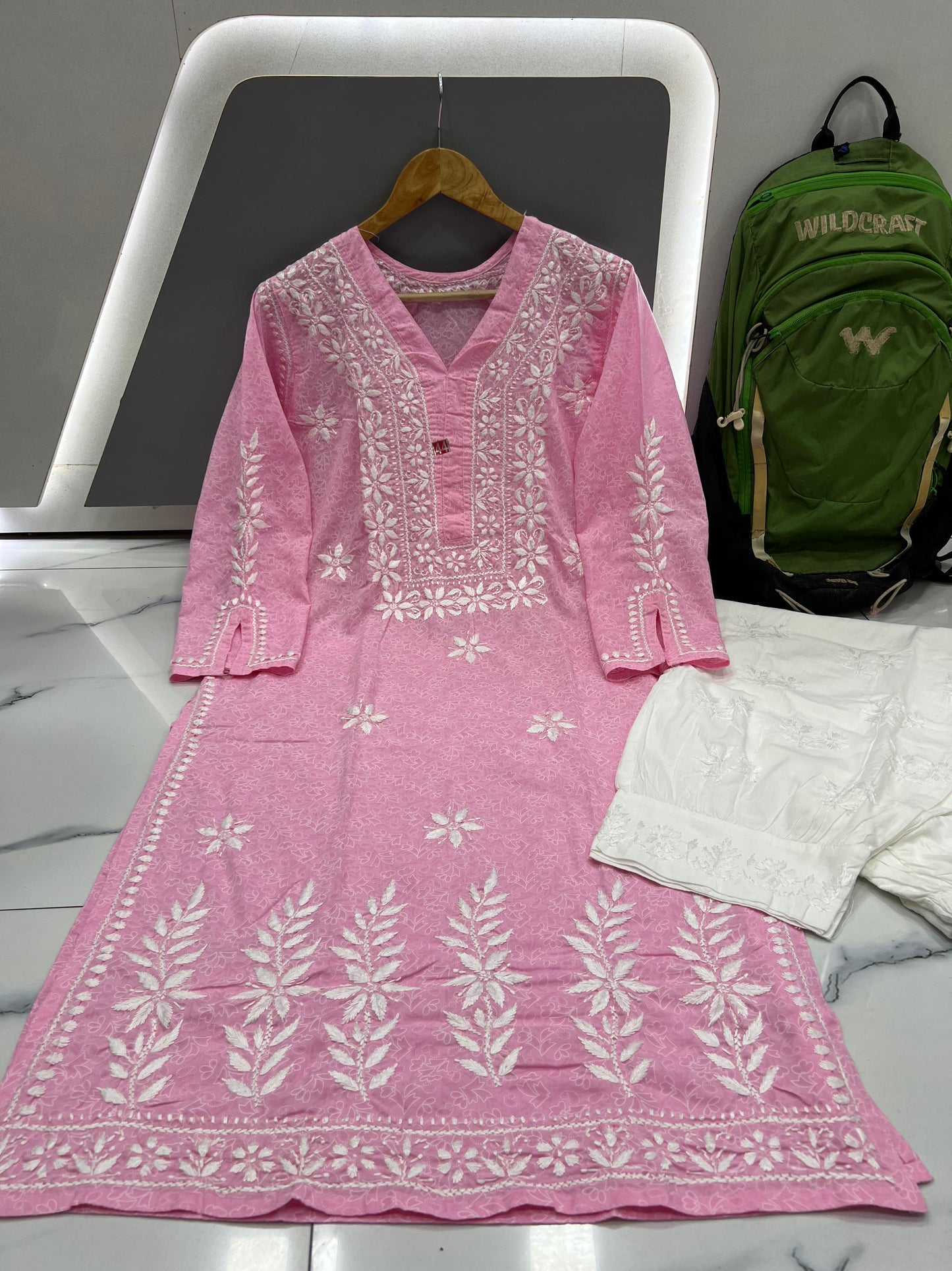 Brasso cotton kurti plazzo set