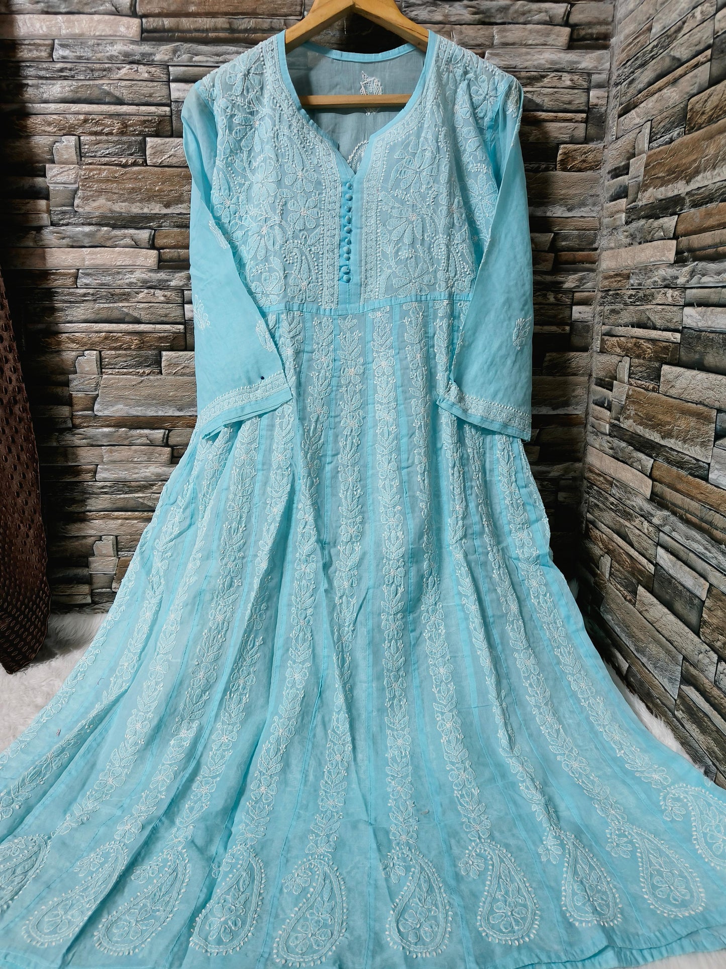 Voil cotton anarkali