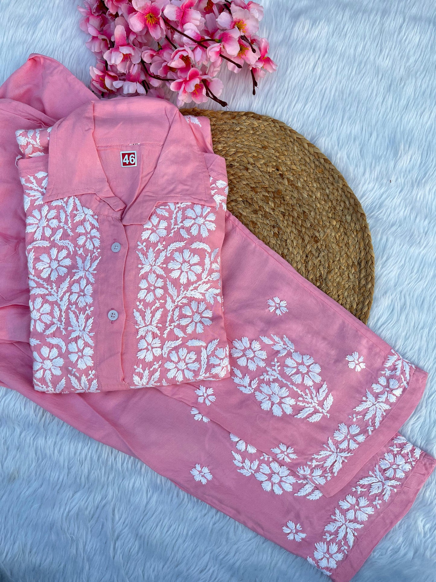 Rayon shirt co-ord set