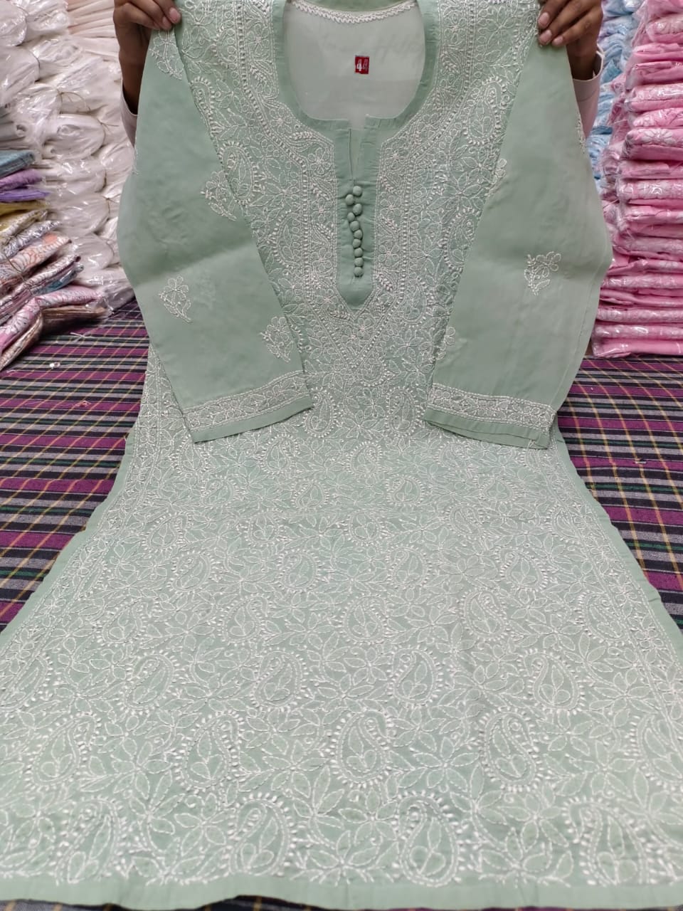 Cotton Front Jaal Kurti