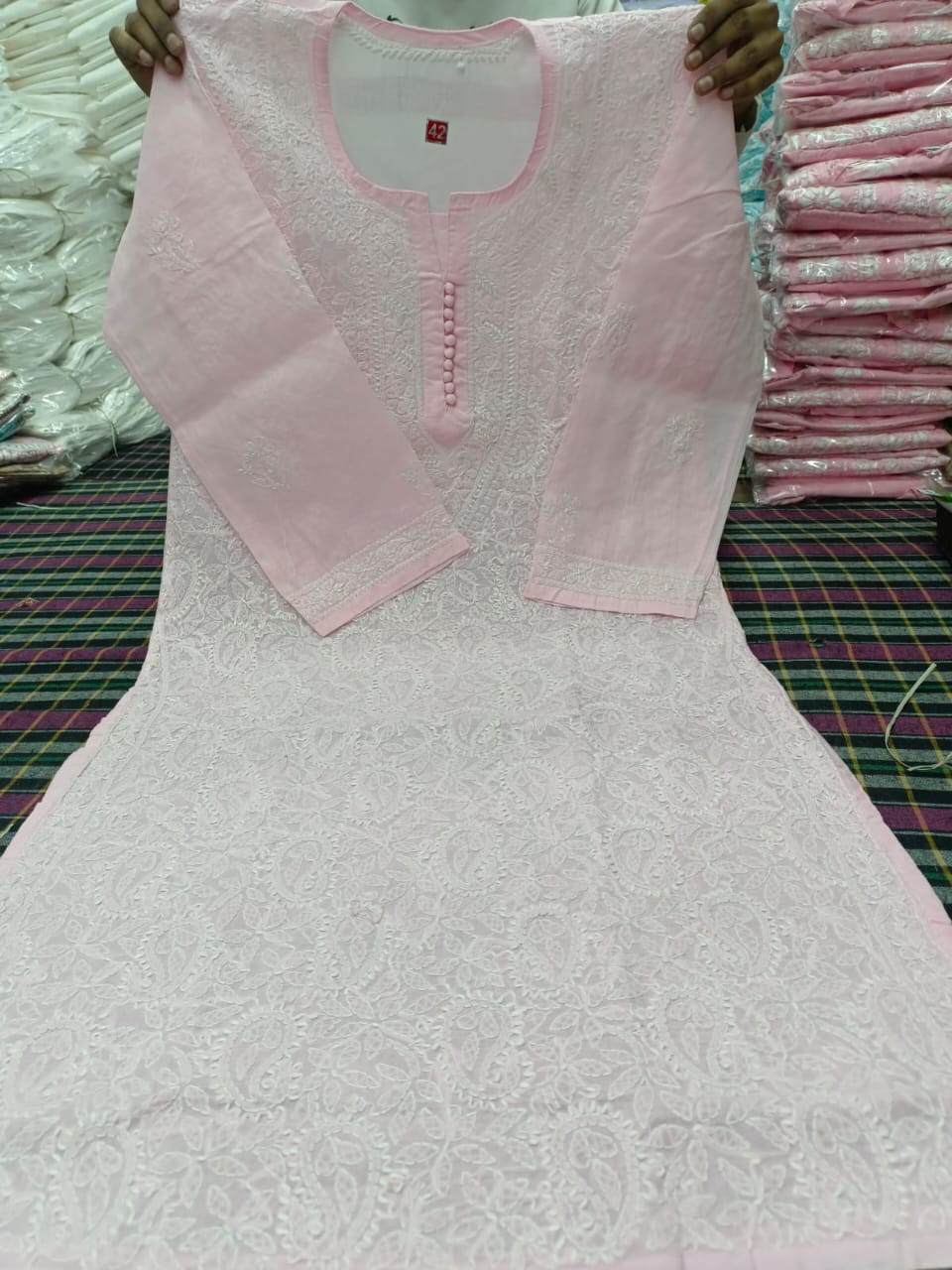 Cotton Front Jaal Kurti