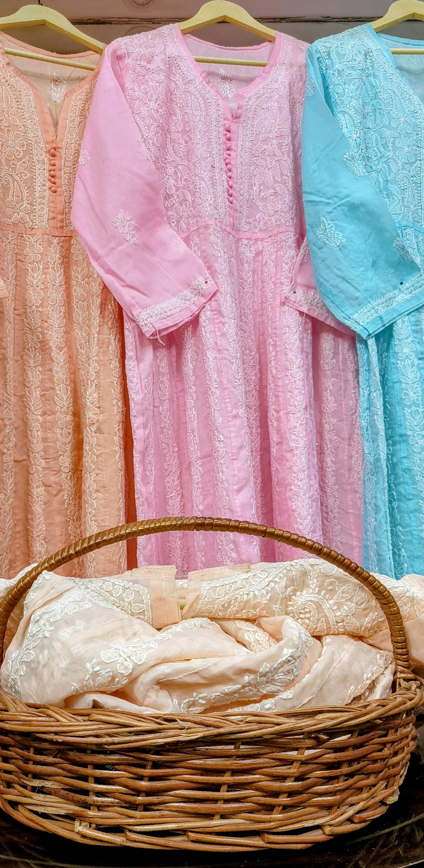 Voil cotton anarkali
