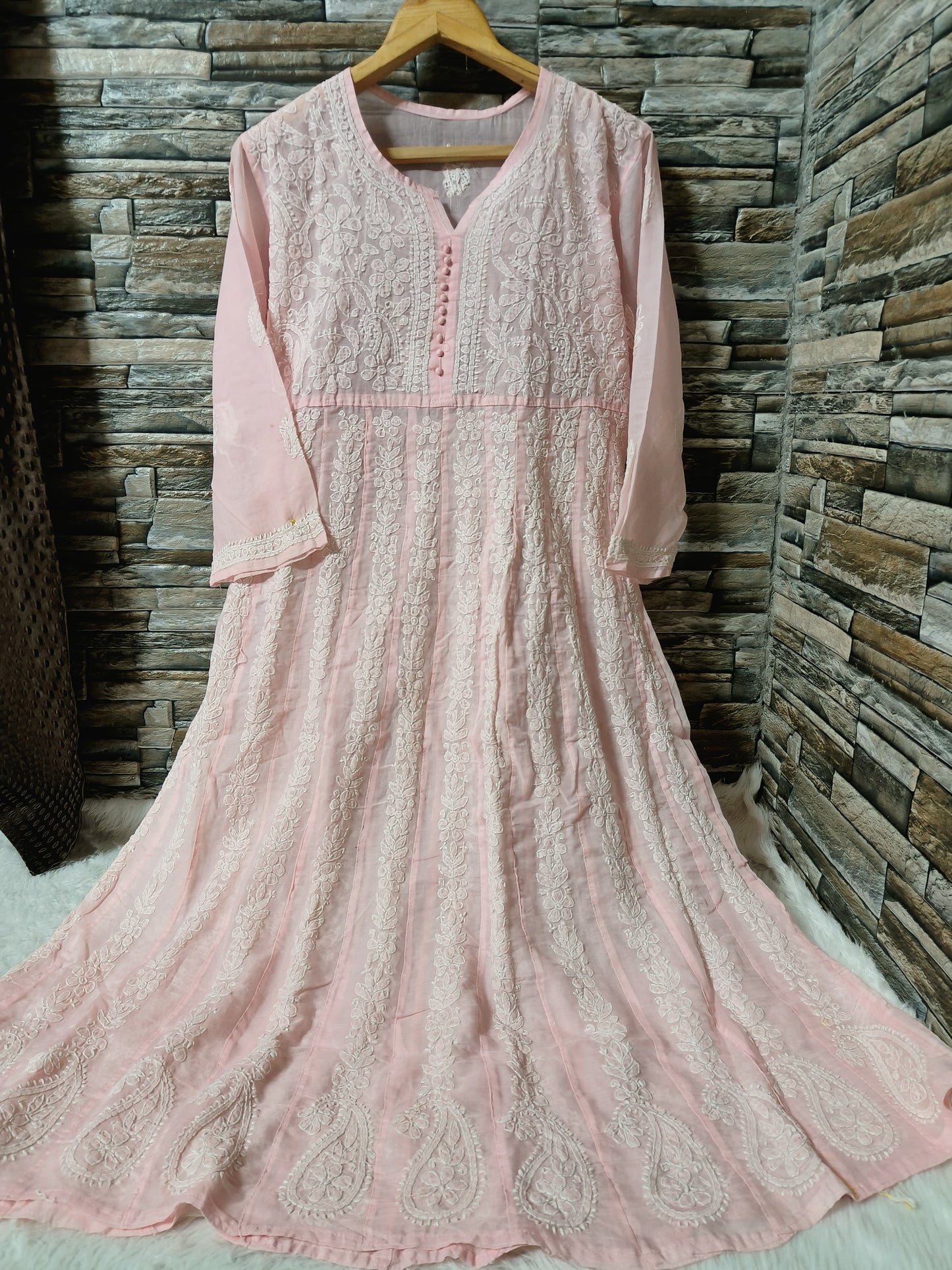 Voil cotton anarkali