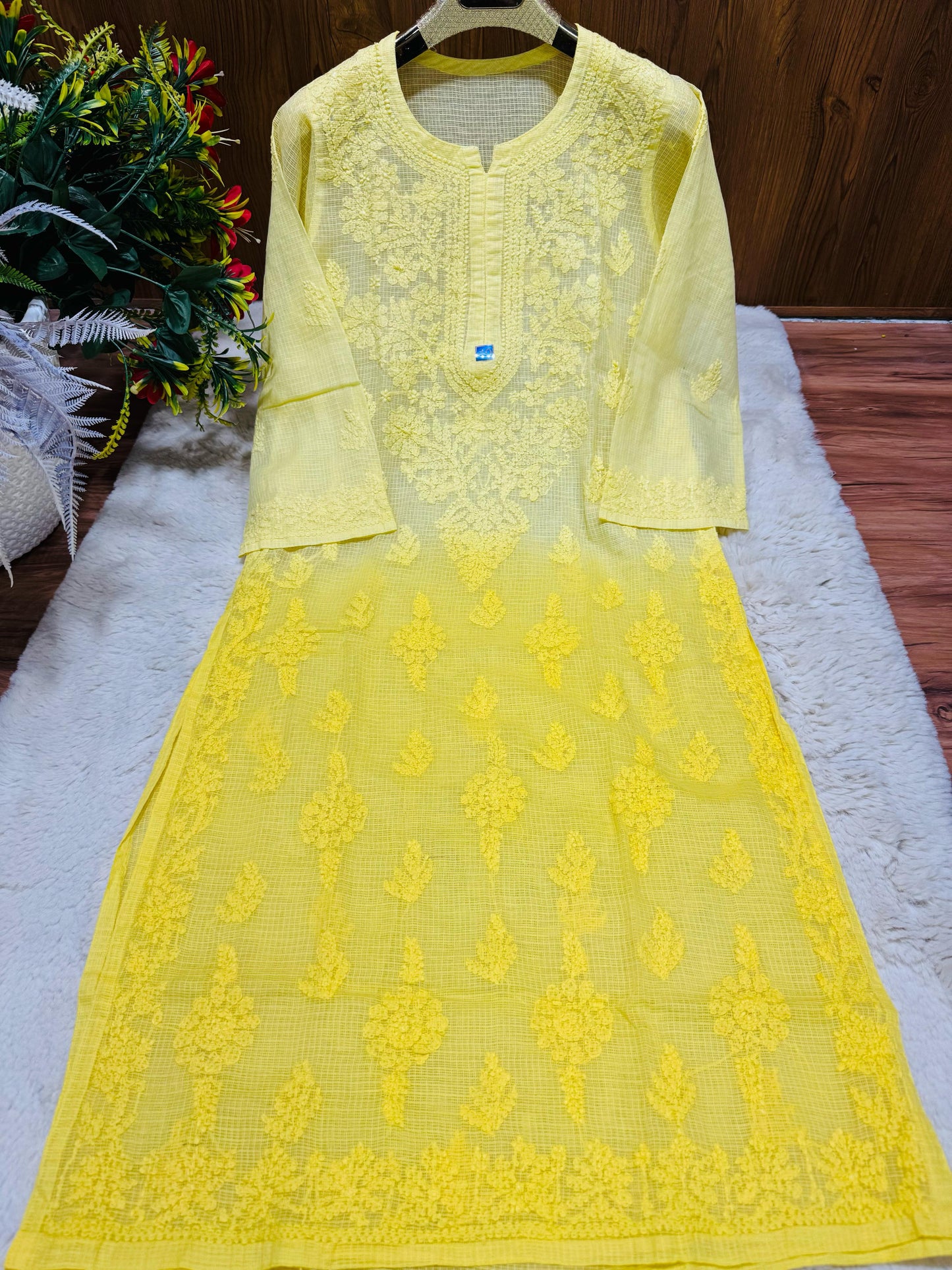 Kota doria kurta Ombre dyed