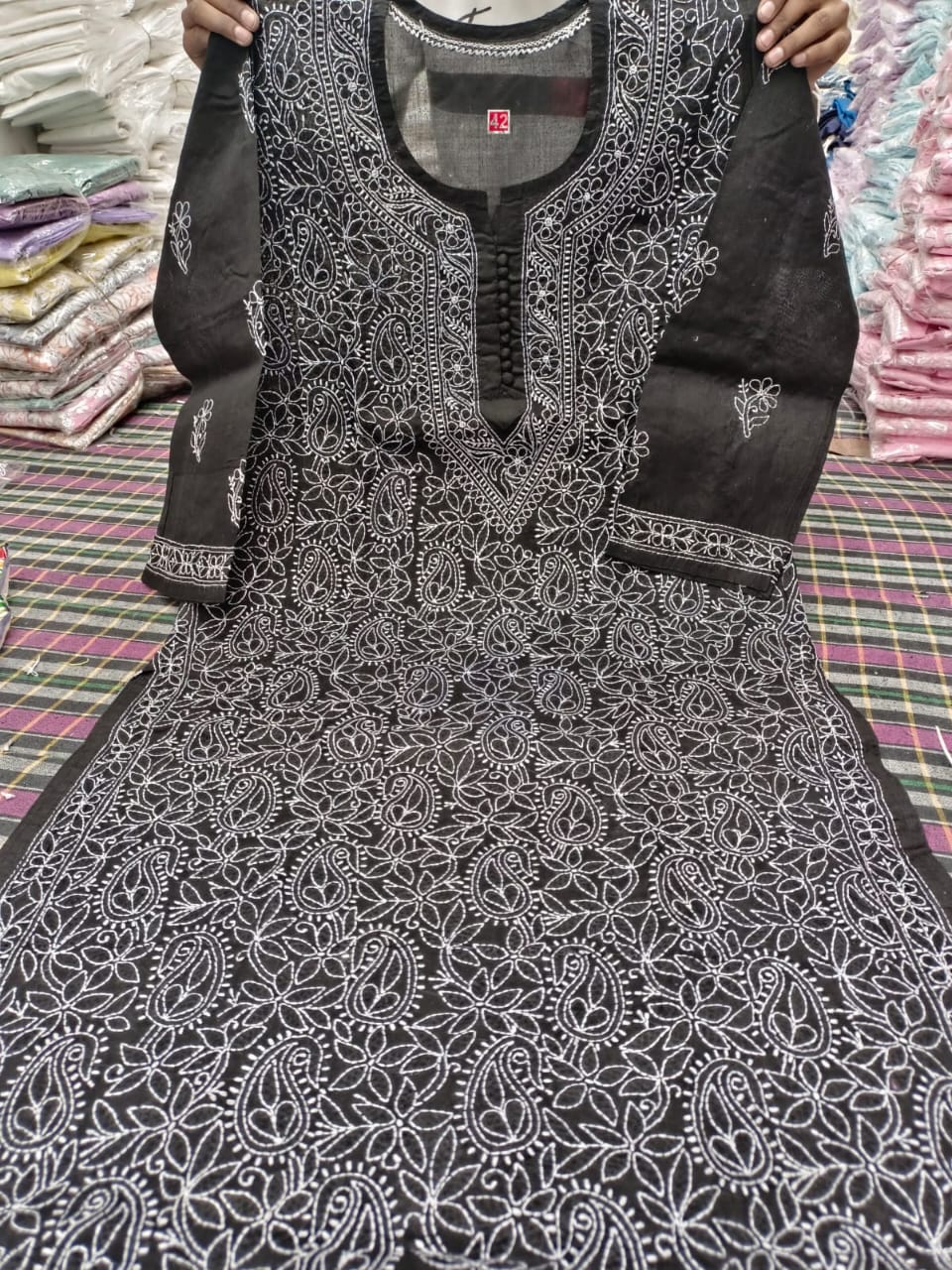Cotton Front Jaal Kurti