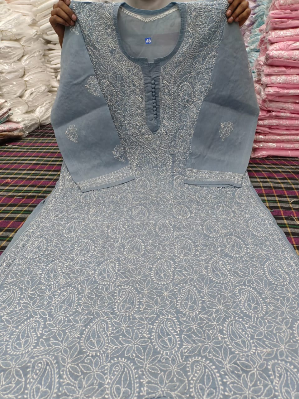 Cotton Front Jaal Kurti
