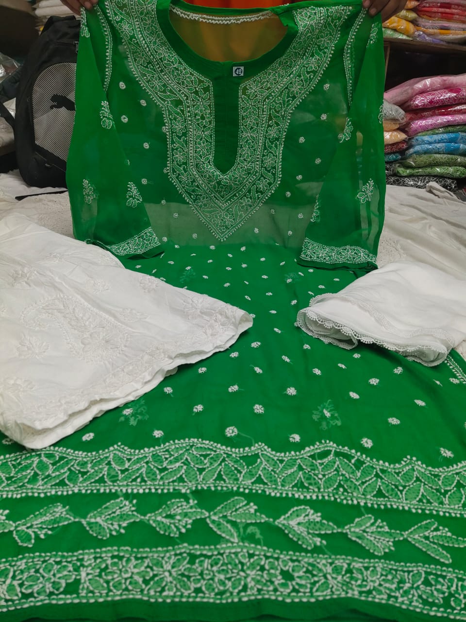 Chiffon Qeel Jaal 3pc Set