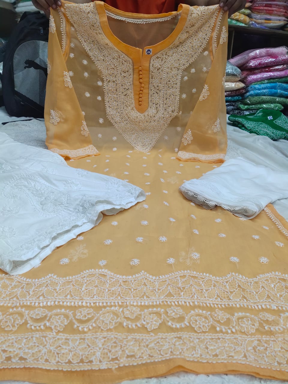 Chiffon Qeel Jaal 3pc Set