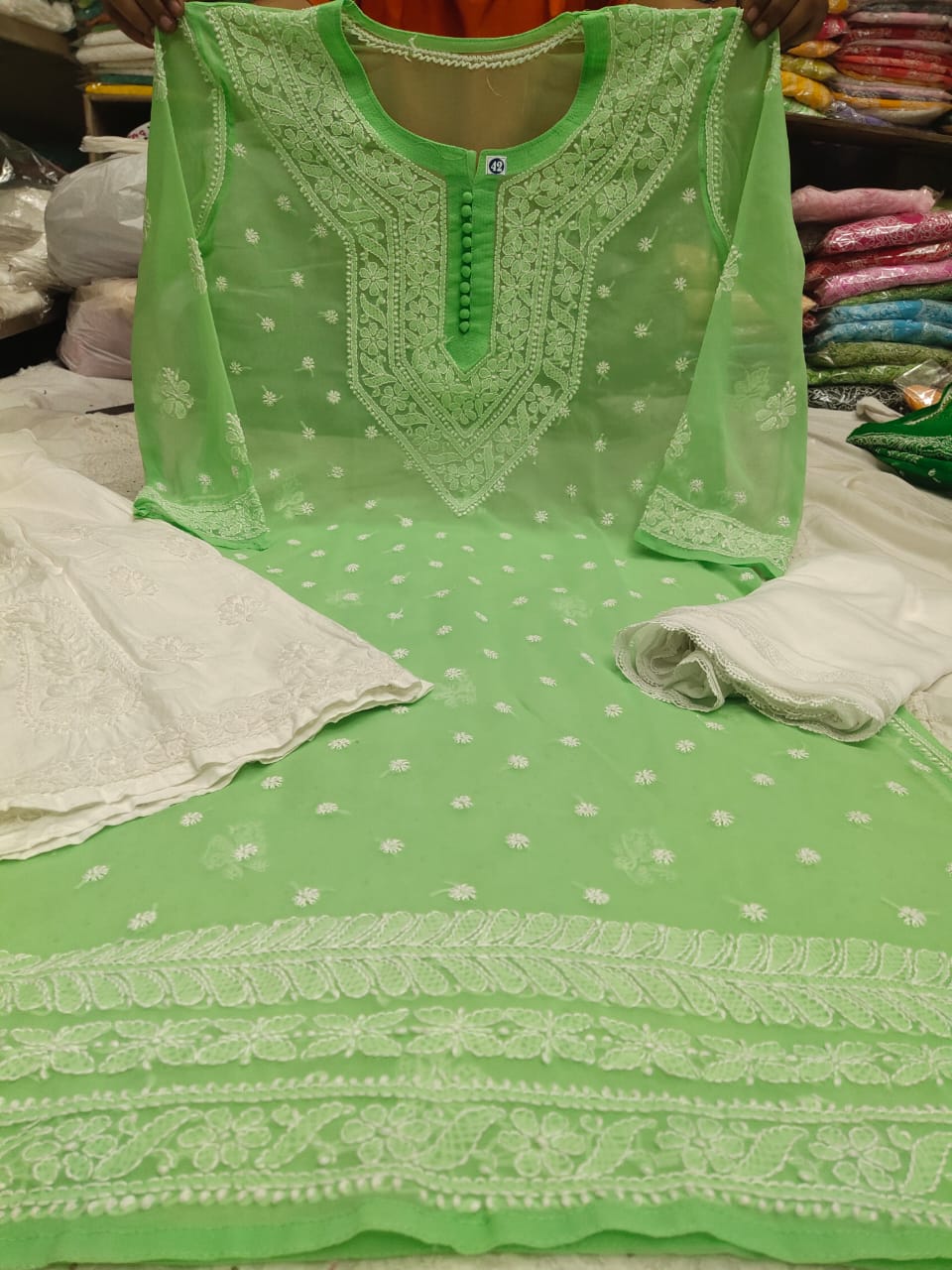 Chiffon Qeel Jaal 3pc Set
