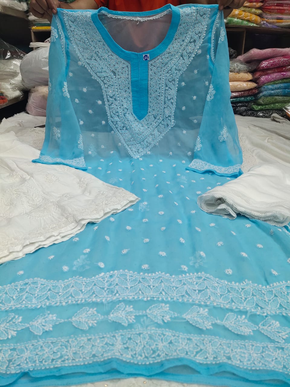 Chiffon Qeel Jaal 3pc Set