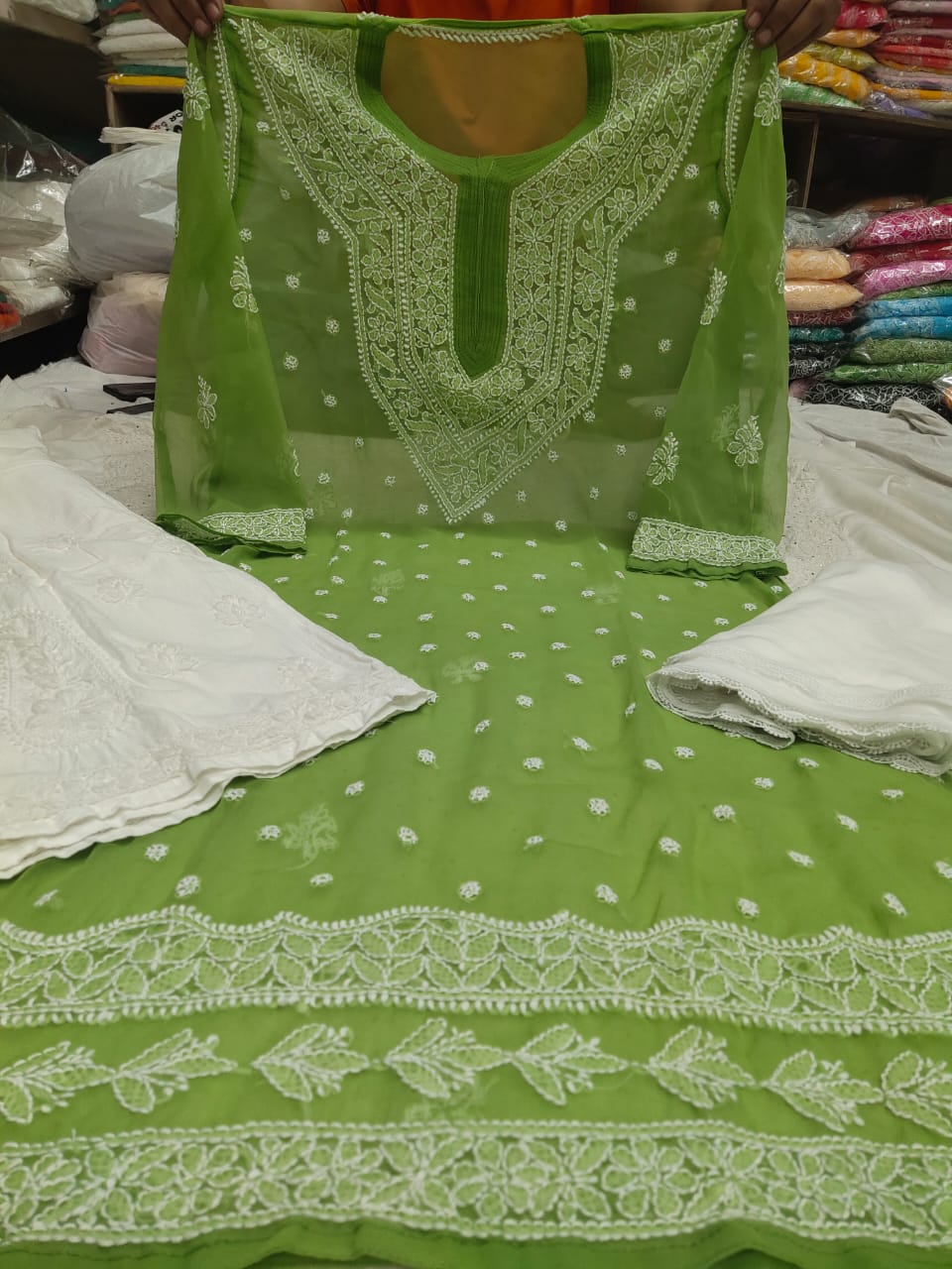 Chiffon Qeel Jaal 3pc Set