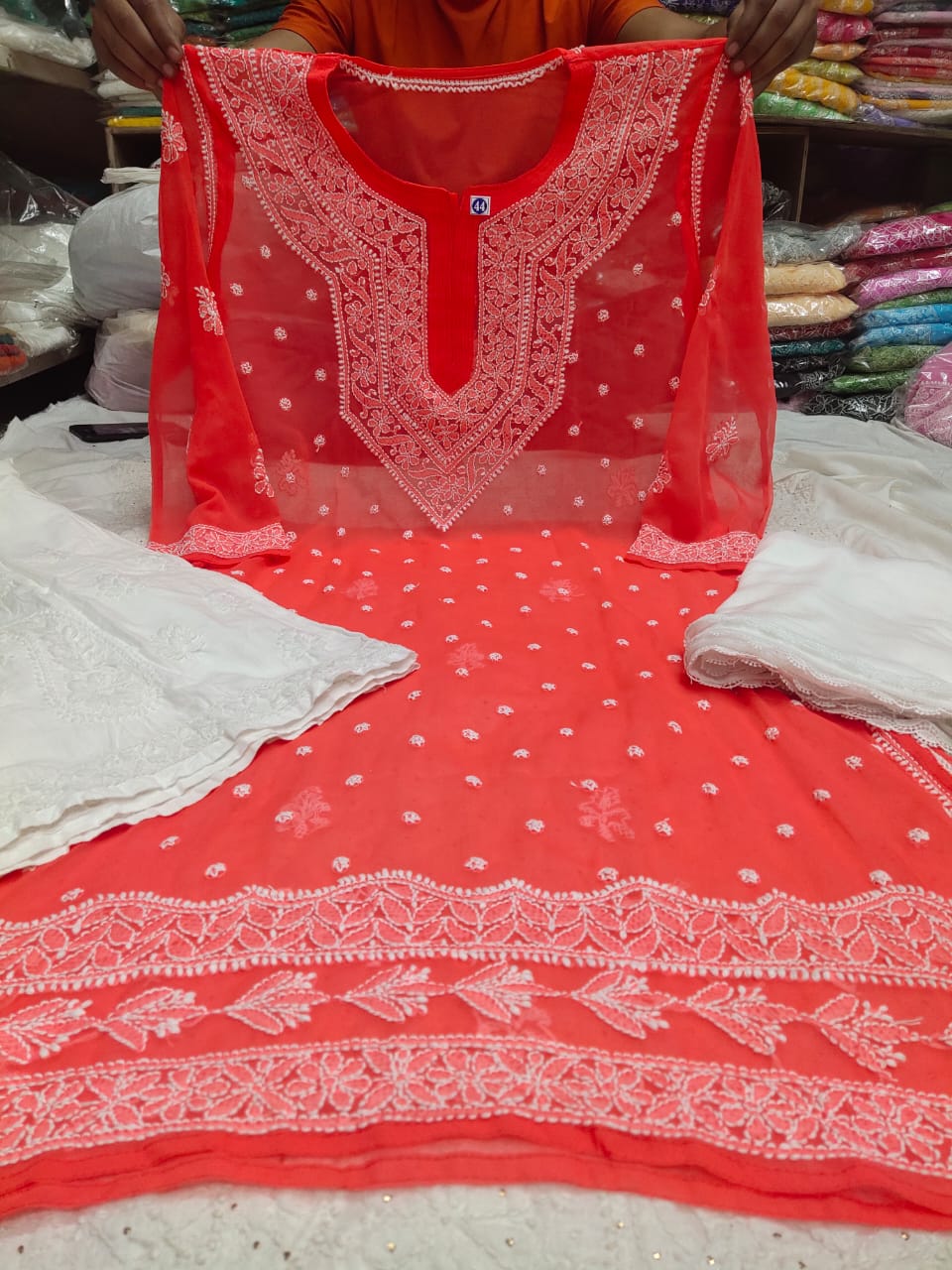 Chiffon Qeel Jaal 3pc Set