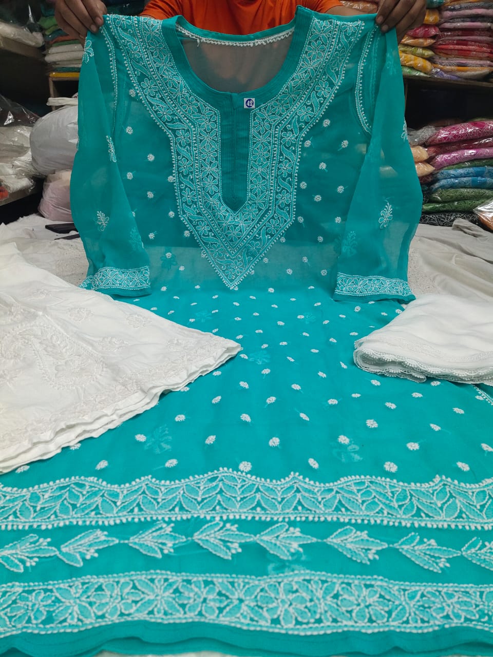 Chiffon Qeel Jaal 3pc Set