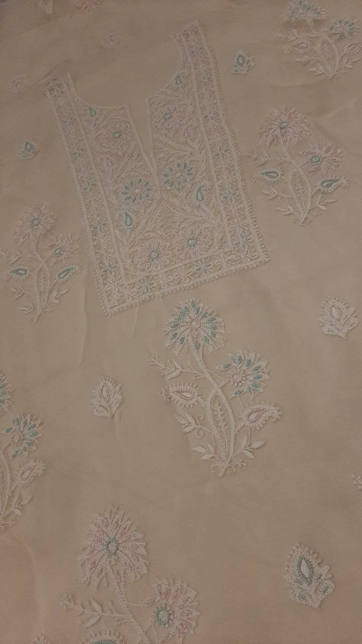 Organza Kurta With Dupatta
