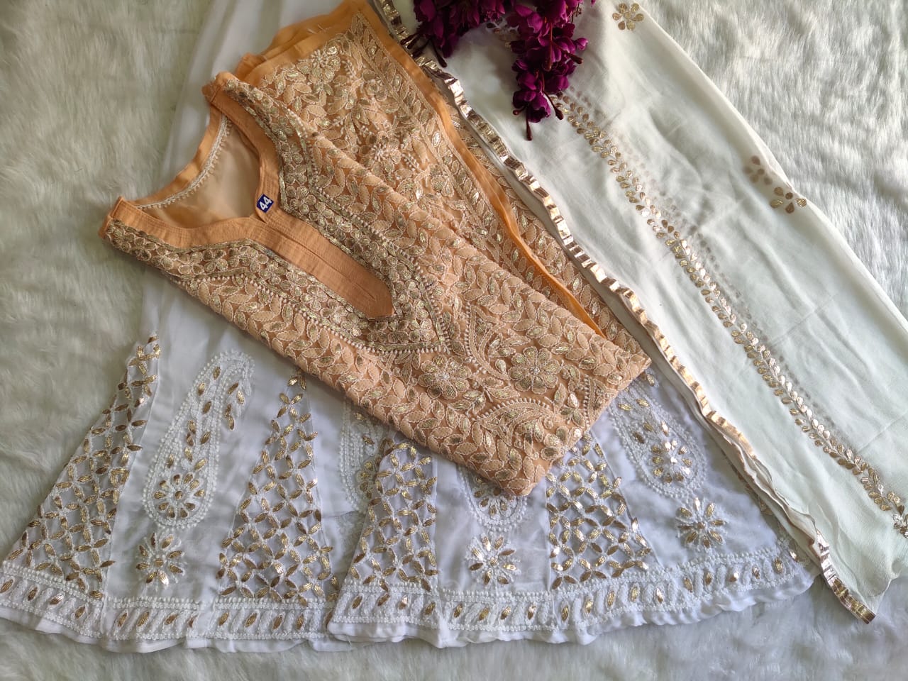 Georgette Gota Work 3pc Set