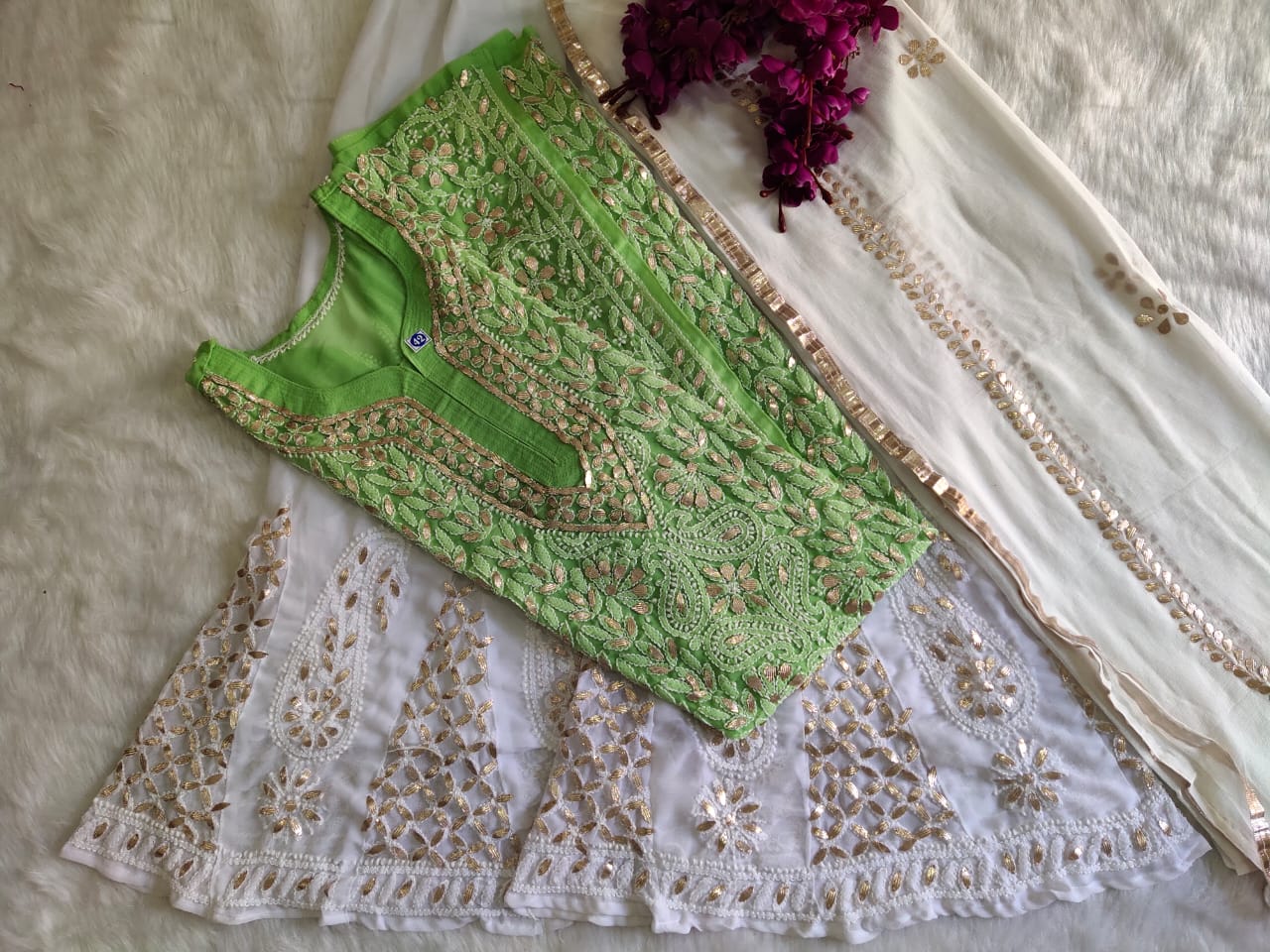 Georgette Gota Work 3pc Set
