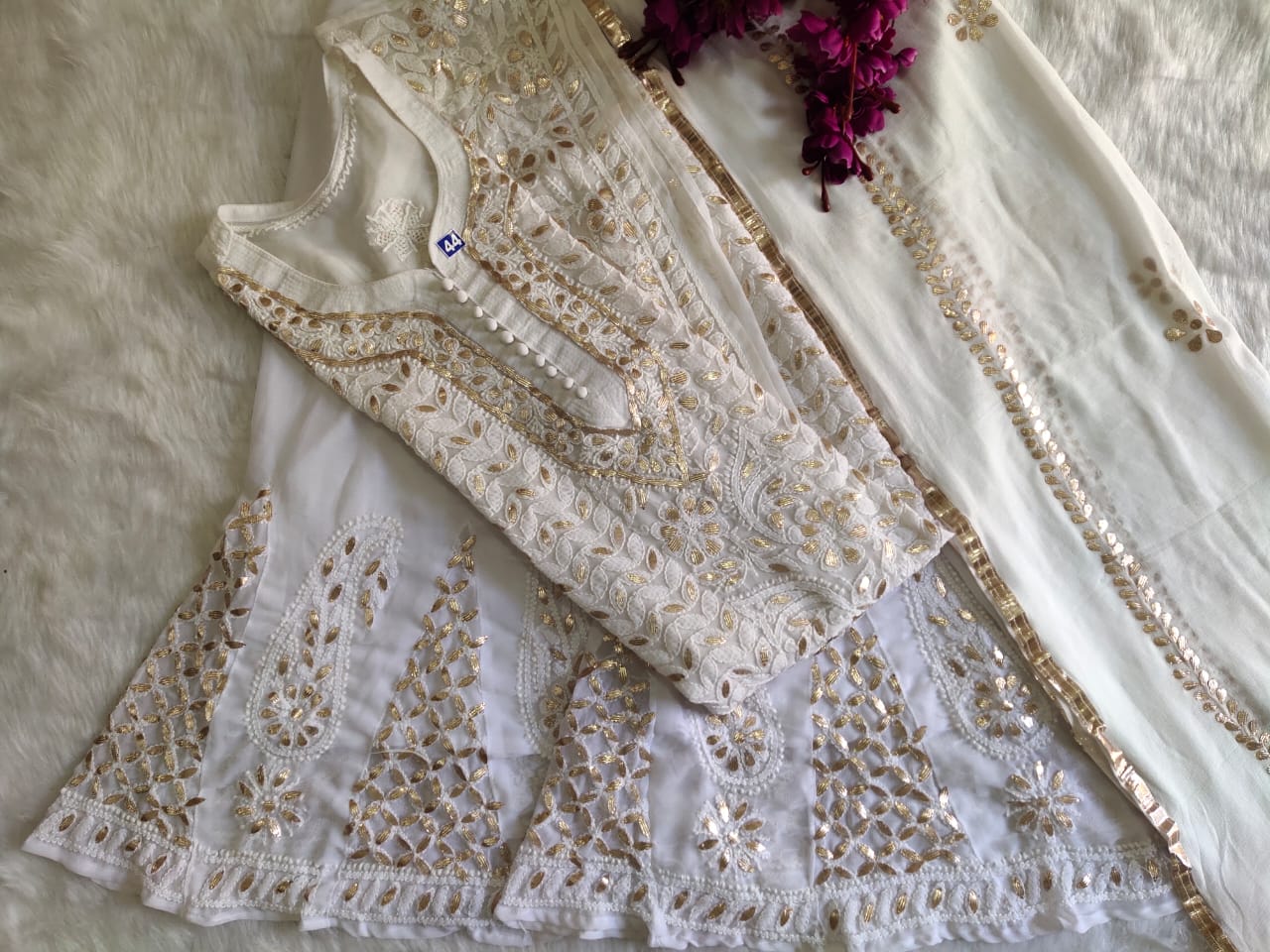 Georgette Gota Work 3pc Set