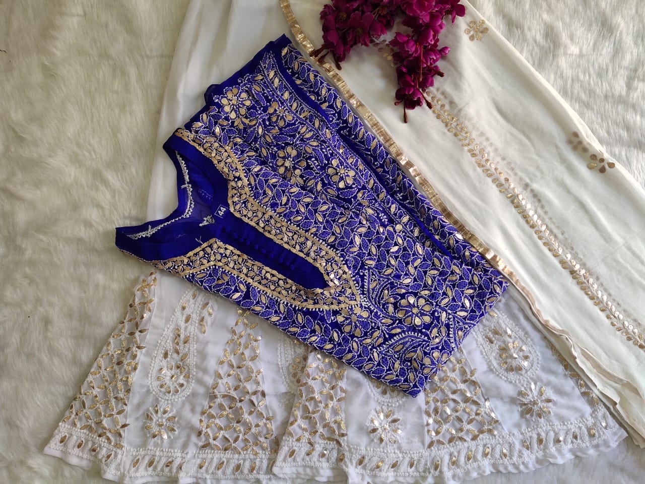 Georgette Gota Work 3pc Set