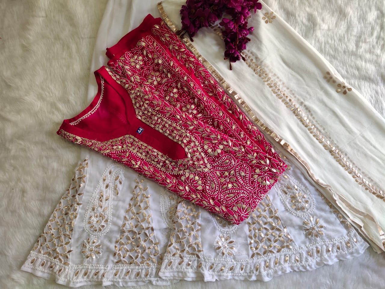 Georgette Gota Work 3pc Set