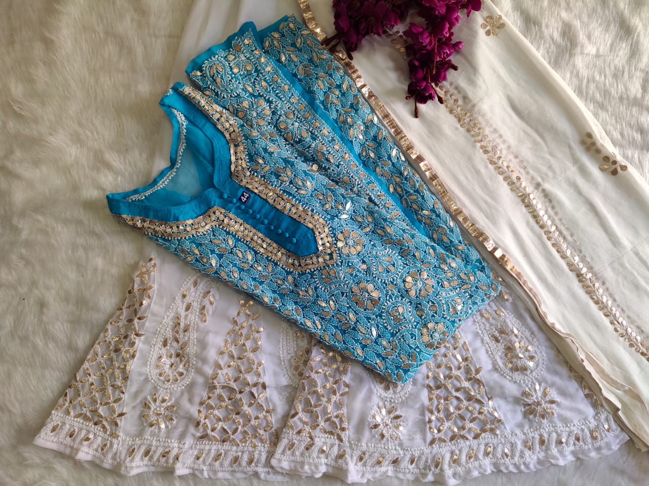 Georgette Gota Work 3pc Set