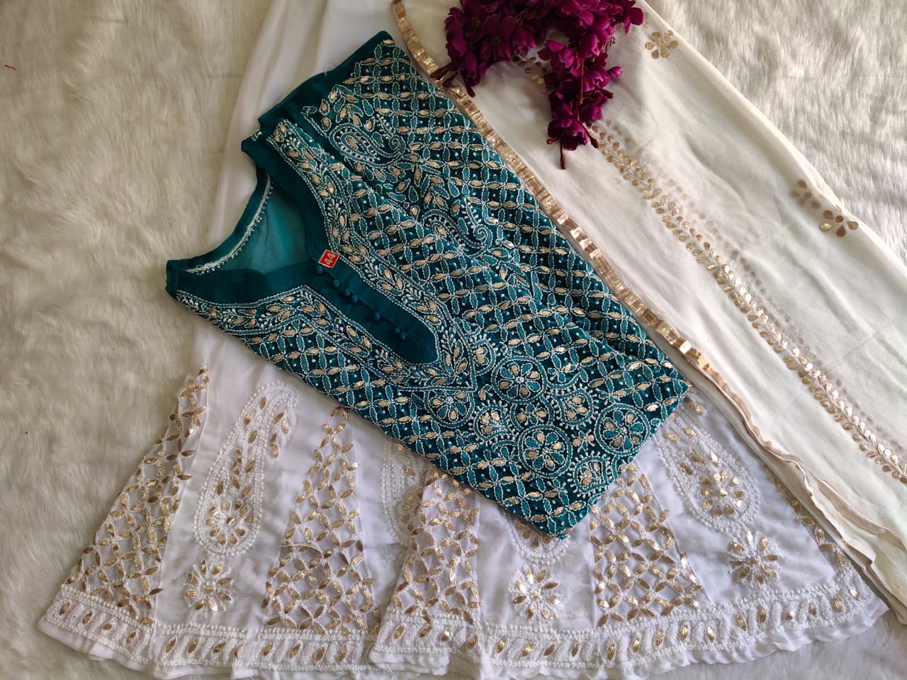 Georgette Gota Work 3pc Set
