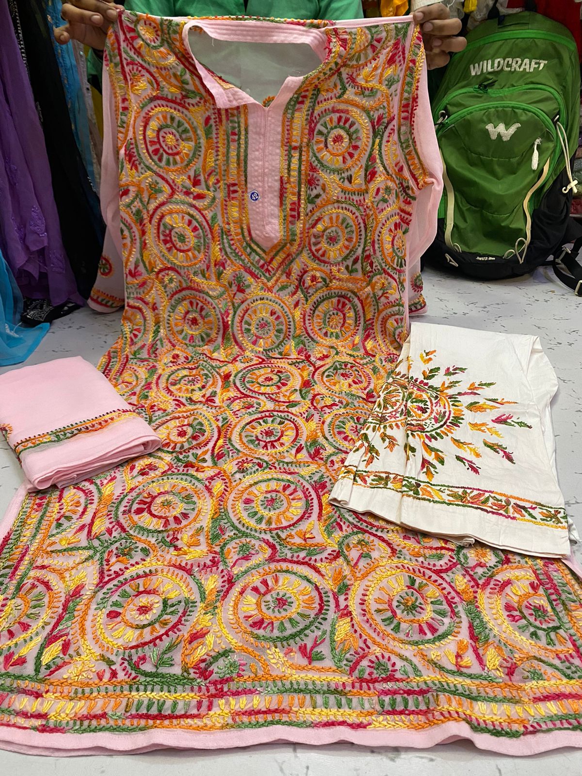 Georgette Full Jaal Set