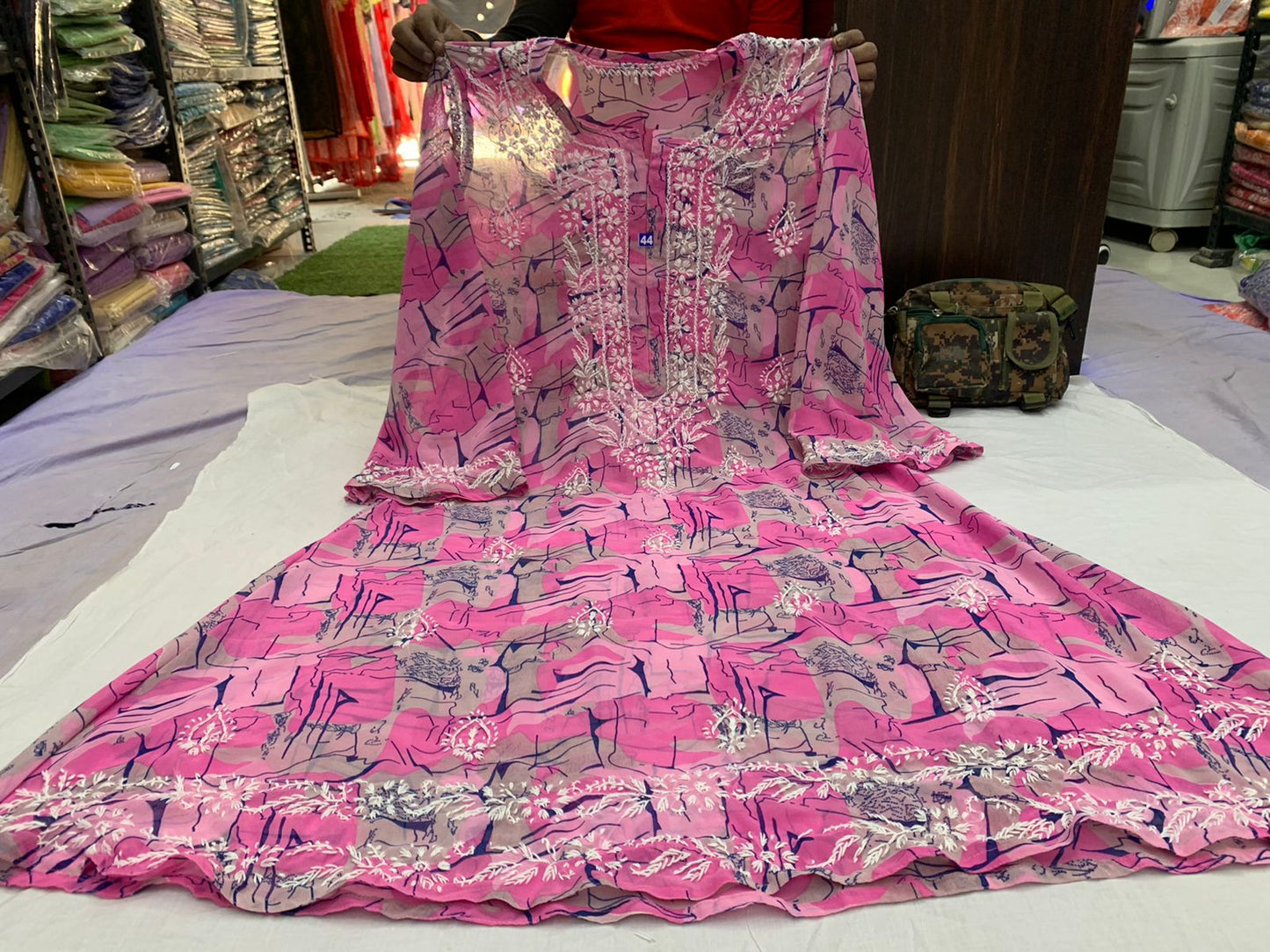Georgette A Line Kurti