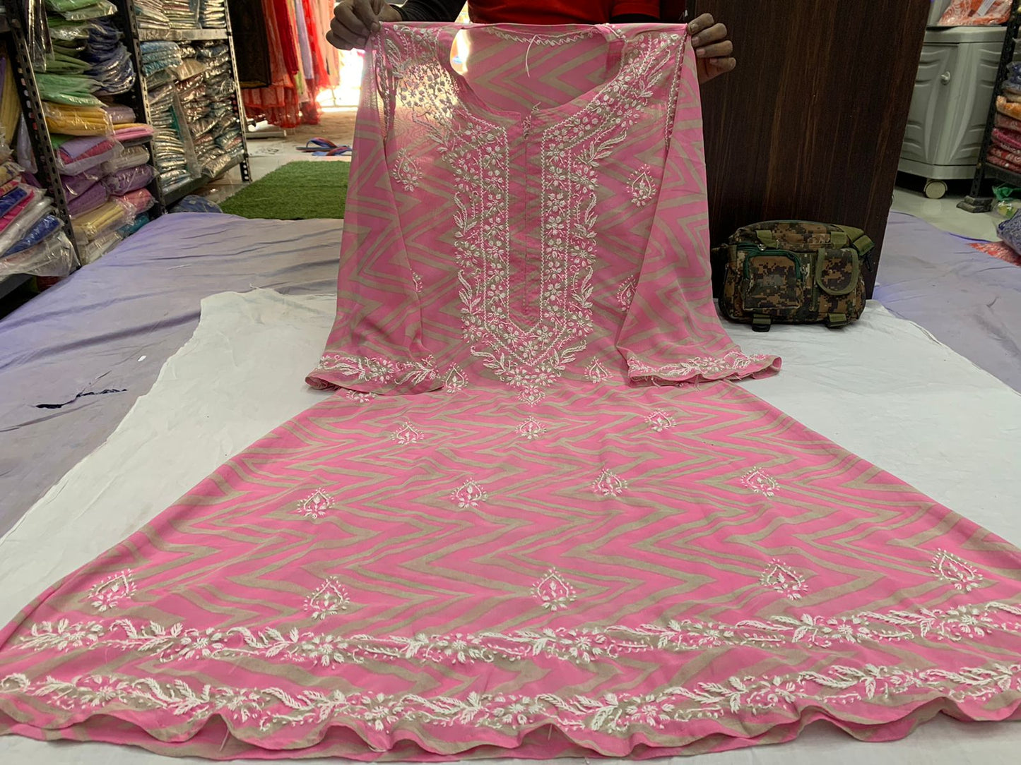 Georgette A Line Kurti