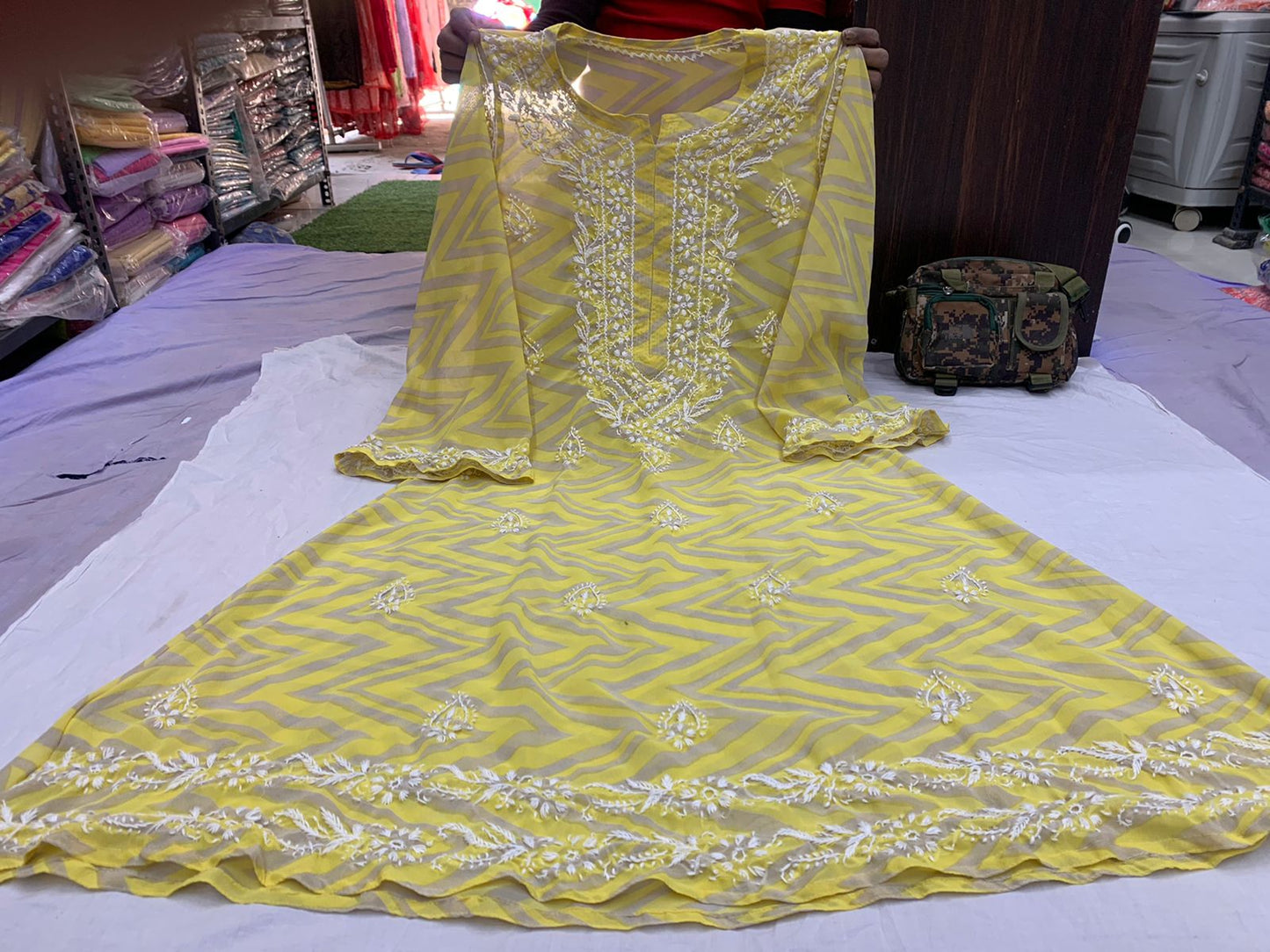 Georgette A Line Kurti