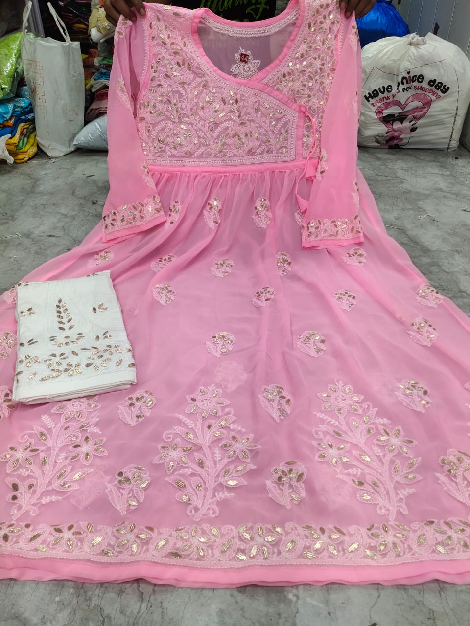 Georgette Gown With Pant