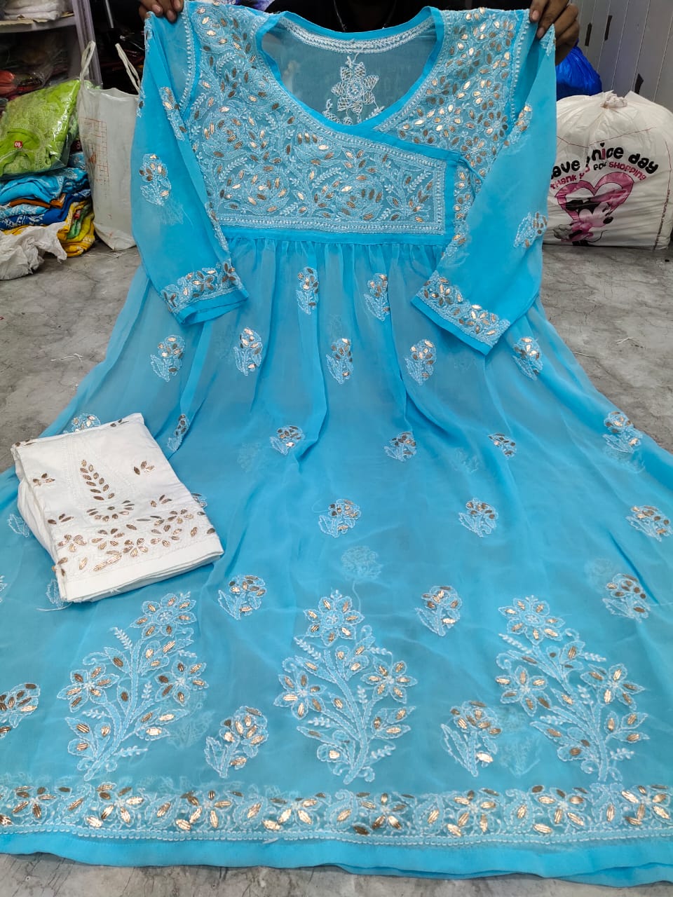 Georgette Gown With Pant